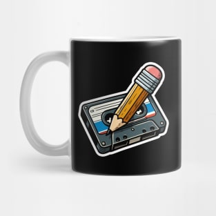 Cassette and Pencil V2 Mug